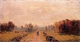 Carriage on a Country Road by Sanford Robinson Gifford